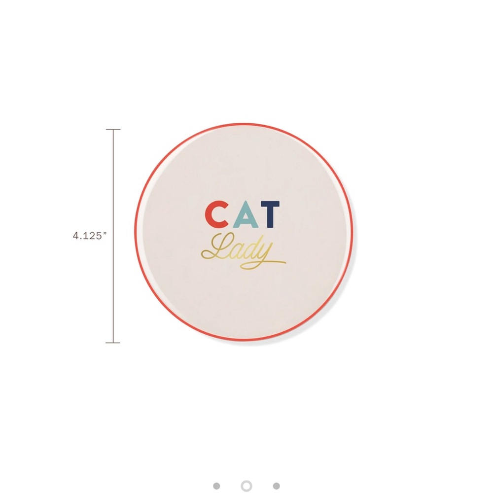 Pet shop by Friend studio ceramic cat lady coaster